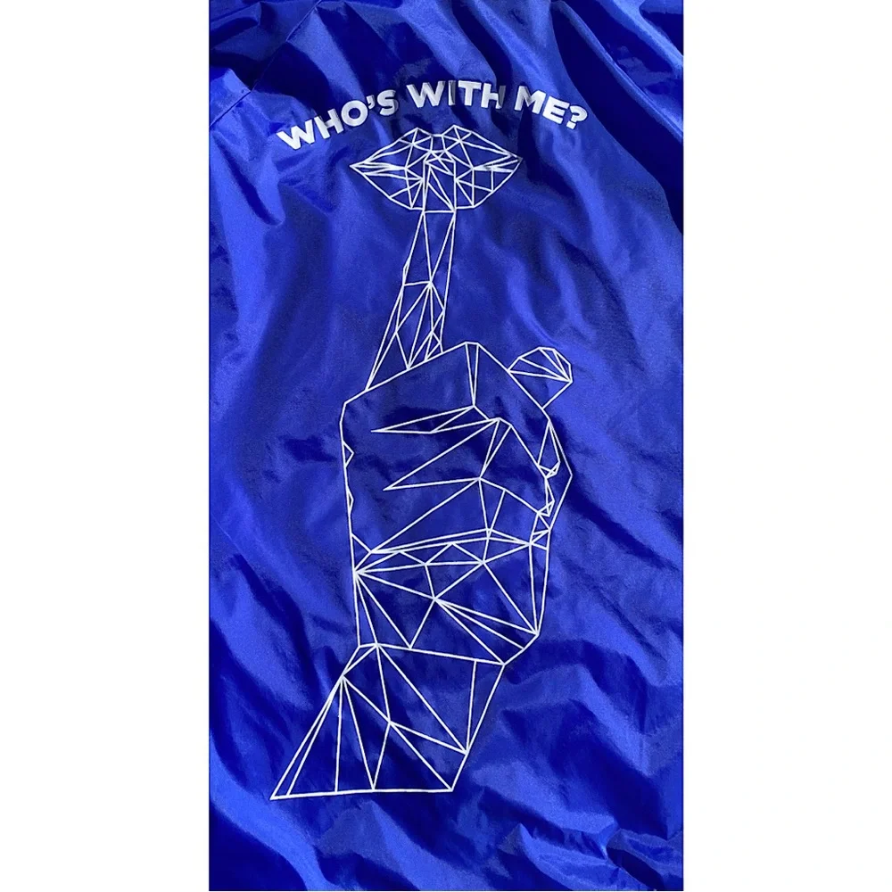 NWOT-Unisex Sz M-Jack White windbreaker-purchased at Santa Barbara Bowl - Picture 1 of 7